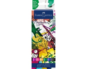 Set 6 markere solubile 2 capete graffiti goldfaber Faber-Castell 164525