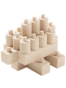 Set Construct Easy 46 piese din lemn Walachia WLCT93