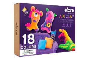 Set creatie Air Clay 18 culori Okto OK70151 pentru modelaj si joaca creativa