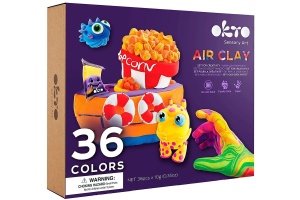 Set creatie Air Clay 36 culori Okto OK70149 pentru modelaj si joaca creativa