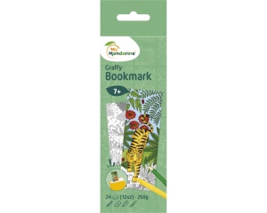 Set de colorat semne de carte animale padure Graffy Bookmark Mandarine GY177C hartie 250g