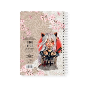 Set Penar cu Fermoar 14x22cm + Sketcbook A6 Kitsune 900900190SET Drasca