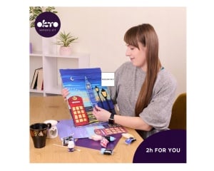 Set Pictura 3D cu Argila Usoara 30x40cm London City Okto 10041