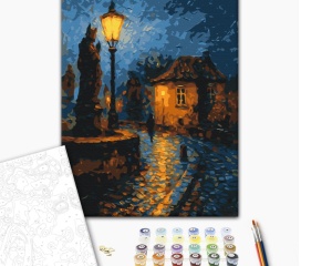 Set pictura pe numere Oras la asfintit Oleg Loburak 54528