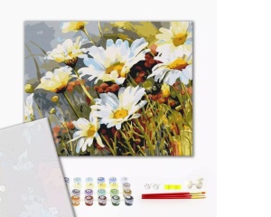 Set pictura pe numere strawberries in daisies PBS52280
