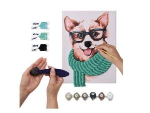 Set Pictura si Modelare 3D cu Argila Usoara 30x40cm Fashion Okto 30011