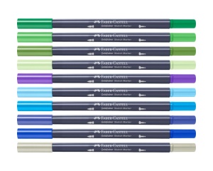 Sketch marker  pe baza de alcool cu 2 capete Goldfaber Faber-Castell