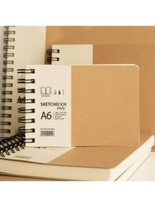 Sketchbook cu spira Daily Kraft Drasca
