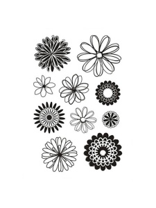 Stampile decorative silicon Flori 11 x 15.5 cm 240015