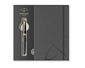 Stilou cu Penita de 18K + Cutie si Agenda Sonnet Royal Negru GT Parker 113290