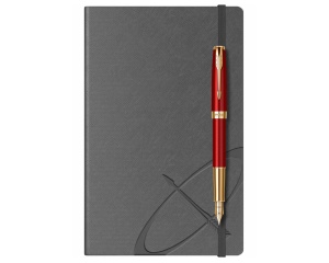Stilou cu Penita de 18K + Cutie si Agenda Sonnet Royal Rosu CT Parker 113290