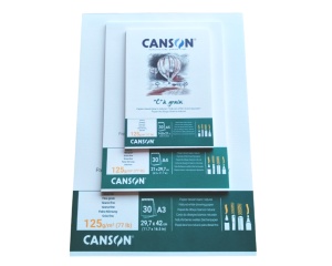 Bloc de Desen  125g Canson C a grain lipit pe latura scurta 