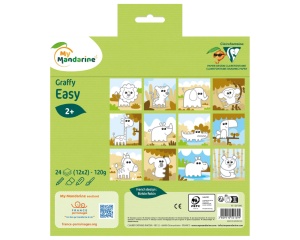 Carte de colorat Graffy Easy, model Animale salbatice, My Mandarine, cod GY139C