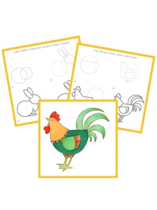 Carte de colorat Graffy Learn Avenue Mandarine - Ferma, 24 file, spira GY149C