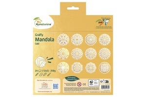 Carte De Colorat Graffy Mandala Gold Avenue Mandarine GY172C - Img 2