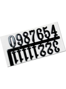 Cifre din plastic pentru ceas 20 mm Meyco 28473