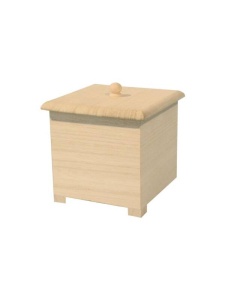 Cutie patrata cu capac 8.5 x 8.5 x 11.5 cm Graine Creative 102004