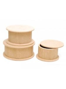 Cutie rotunda MDF Ilyas