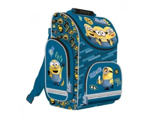 Ghiozdan rigid Minions St. Majewski, 37 cm, albastru, cod 644139