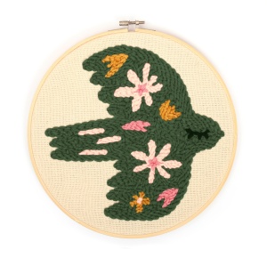 Kit de broderie, model line art pasare, Graine Creative 420224