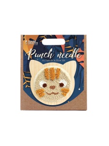 Kit Creativ cu Tehnica Punch Needle model Pisica 15 cm Graine Creative 420208