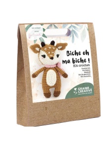 Kit creativ pentru crosetat Amigurumi model Cerb Graine Creative 420220