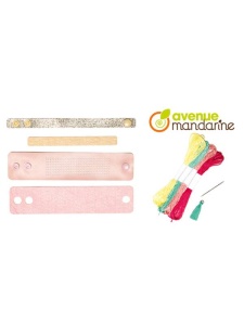 Kit de cusut Avenue Mandarine Bratara Aurie si Roz KC130C