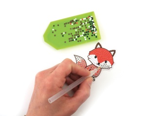 Kit Mozaic cu Strasuri, model Vulpe 750279 Graine Creative