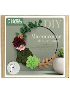 Kit ornamental coronita din fetru Graine Creative, cod 420049