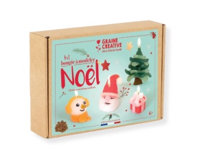 Kit pentru Crearea Lumanarilor de Craciun din Ceara Modelatoare 138203 – Graine Creative