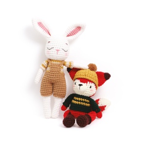 Kit pentru crosetat amigurumi mon ami iepure 140mm Graine Creative 420257