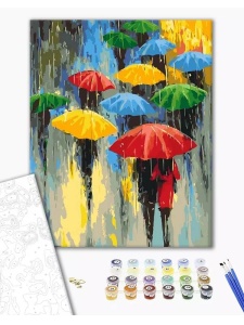 Kit pictura pe numere Colored Rain 53048