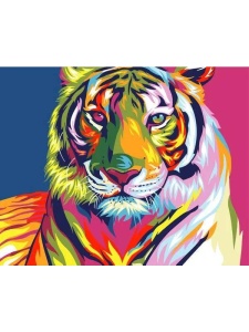 Kit pictura pe numere Tiger Pop-Art 9203