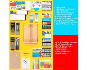 Kit profesional pentru pictura Deluxe All-in-One MEEDEN, cod BM-0032