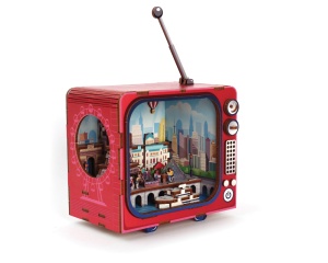 Macheta 3D din Lemn, model TV Paris 651064 Graine Creative