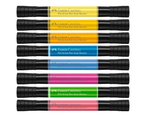 Marker Pitt Artist Pen Dual cu tus pigmentat 2 capete Faber-Castell