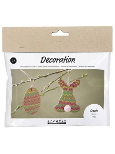 Mini kit creativ pentru copii, iepuras si ou de Paste, 977682