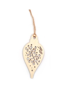 Ornament glob de Craciun din lemn Graine Creative 101224