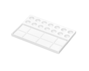 Paleta profesionala dreptunghiulara din ceramica cu 22 compartimente MEEDEN, cod PLC-4024