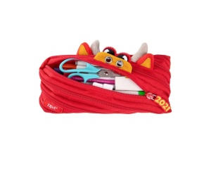 Penar cu fermoar Creature Monster Oscar, taur rosu, ZP-427595, ZIPIT