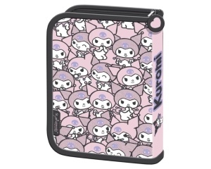 Penar neechipat Kuromi Pink St. Majewski, 1 fermoar, 2 extensii, gri cu roz, cod 694202