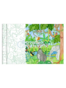 Plansa de colorat Graffy Roll Jungla Avenue Mandarine GY127C