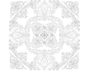 Plansa din carton panzat Art Therapy model Mandala 30 x 30 cm Phoenix 02120206808