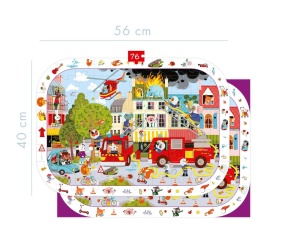 Puzzle educativ, model Pompieri, My Mandarine, cod PU022C