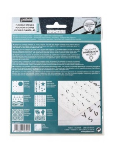 Sablon flexibil pentru textile Abecedar 7A Pebeo 805704