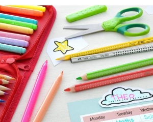 Set 10 carioci grip pastel si neon Faber-Castell 155312