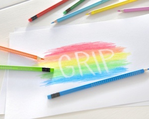 Set 10 creioane colorate ergonomice cu radiera Faber Castell 116613
