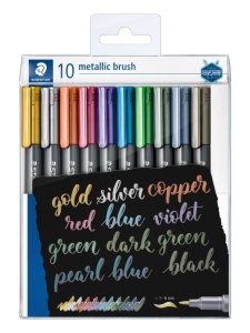 Set 10 markere metalice Staedtler 8321