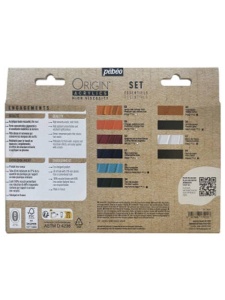 Set 10 x 60 ml culori acrilice Origin Essential Pebeo 817422