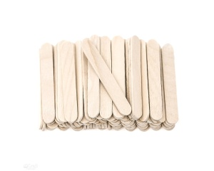 Set 100 mini bete din lemn natur 6,5 x 1 cm DP Craft KSPA-011